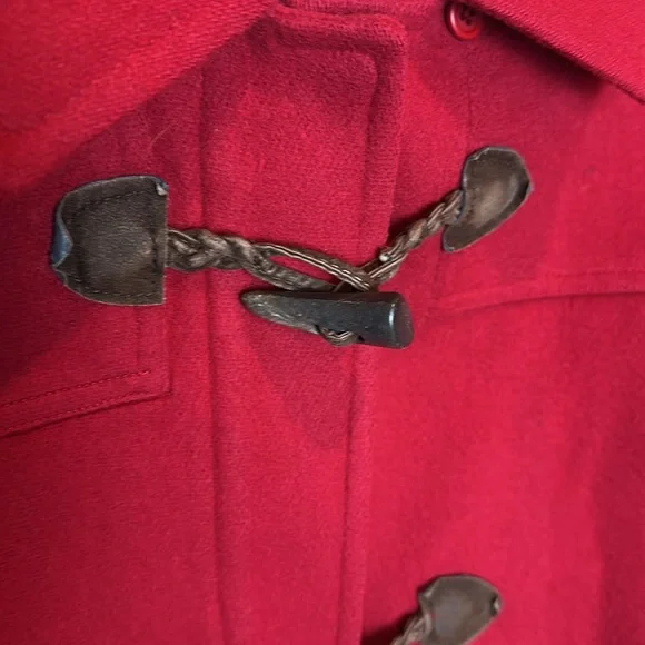 Talbots Red Women’s Coat 100% Wool red Vintage coat size 8 - Picture 4 of 16
